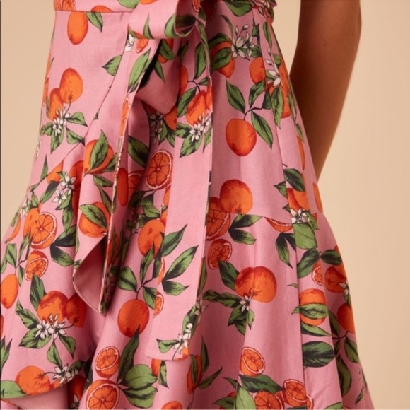 Finders keepers Aranciata pink wrap dress size small - Picture 4 of 15